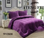 Cobertor De Invierno Plush Con Chiporro 2 plazas color Morado - Imagen 2