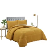 PLUMON NORDICO DE ALGODON KING 240X260CM COLOR MOSTAZA