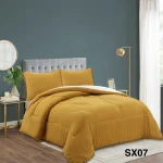 PLUMON NORDICO DE ALGODON 2 PLAZAS 220X240CM COLOR MOSTAZA - Imagen 2