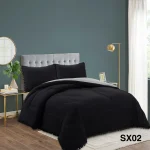 PLUMON NORDICO DE ALGODON 2 PLAZAS 220X240CM COLOR NEGRO - Imagen 2