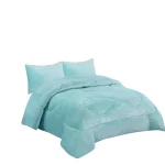 Cobertor De Invierno Plush Con Chiporro 2 Plazas color Celeste