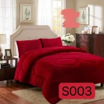 Cobertor De Invierno Plush Con Chiporro 2 Plazas color Burdeo - Imagen 2