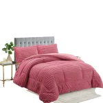 Plumon de invierno Texturizado lineas con chiporro 2 Plazas