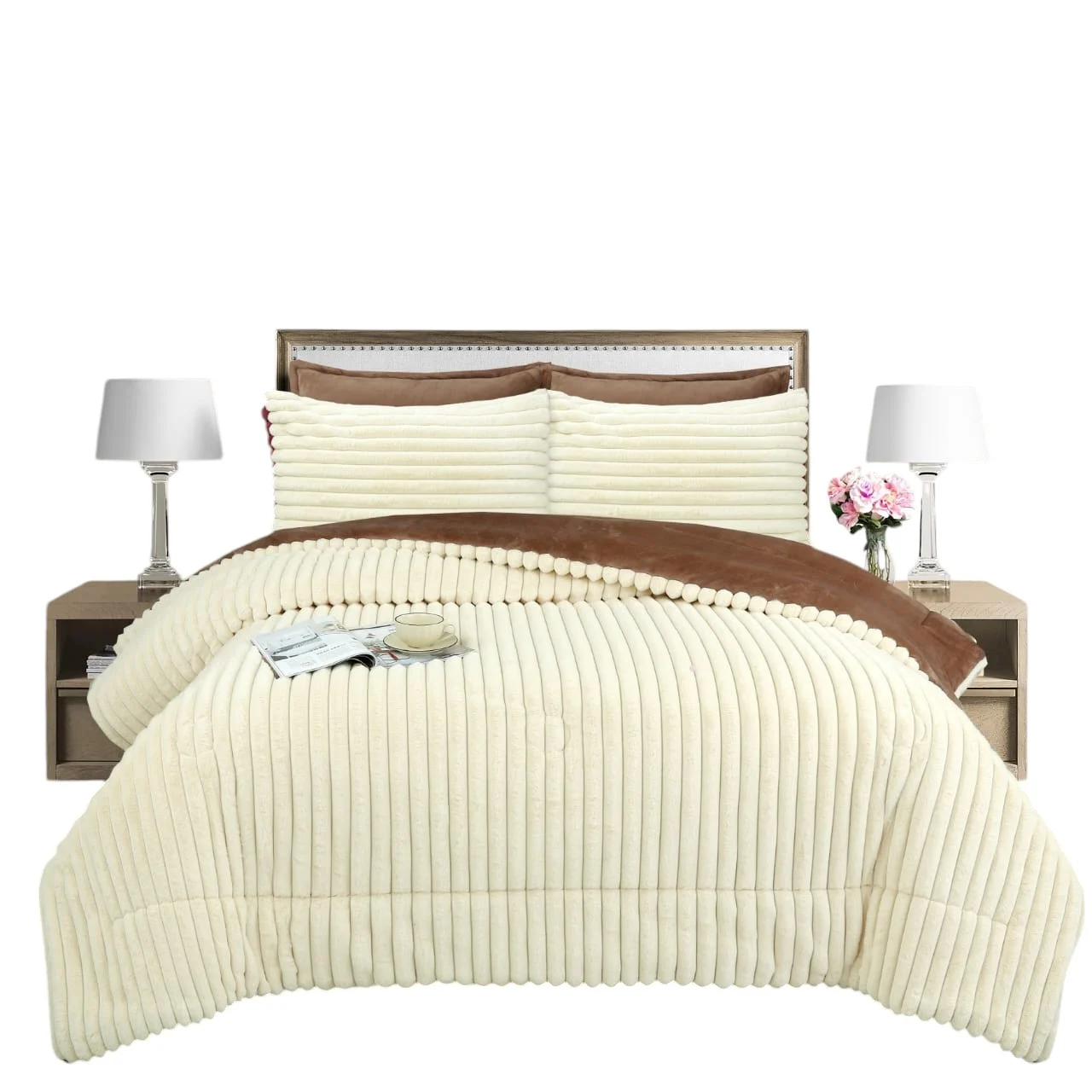 WhatsApp-Image-2025-02-22-at-13.55-Photoroom-6.webp Plumon de invierno Texturizado lineas con chiporro 2 Plazas beige - Imagen 1