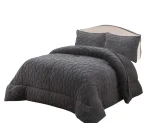 Plumon de invierno Trenzado con chiporro King Color Gris oscuro