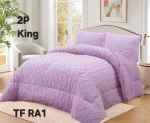 Plumon de invierno Trenzado con chiporro King Color lila - Imagen 2