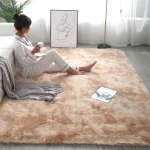 Alfombra Peludas Livianas 200x240 cm Beige Jaspeado