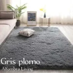 Alfombra tipo Shaggy Peludas Livianas 150x200 cm Gris