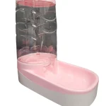 Dispensador De Comida 3,5 Lts Para Perros Y Gatos Rosado