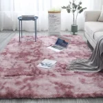 Alfombra Peludas Livianas 200x240 Cm Lila Jaspeado