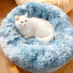 Camas Para Mascotas Anti-estres Peluditas 70 Cm Azul