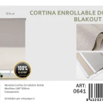 Cortinas Roller Blackout Doble Jaspeada 100cm x 200cm Kaki 0641