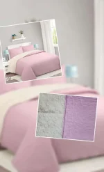 Cubrecama Quilt unicolor con chiporro 2 Plazas - Imagen 2