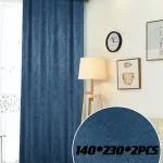Pack De 2 Panos De Cortinas Terciopelo Medidas 140x230 Cm