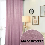 Pack De 2 Panos De Cortinas Terciopelo Medidas 140x230 Cm