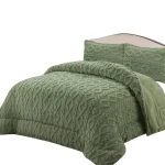 PLUMON DE INVIERNO TENFEI TEXTURIZADO 180X230CM VERDE