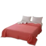 FRAZADA MANTA LISA PREMIUM 2 PLAZAS COLOR SALMON