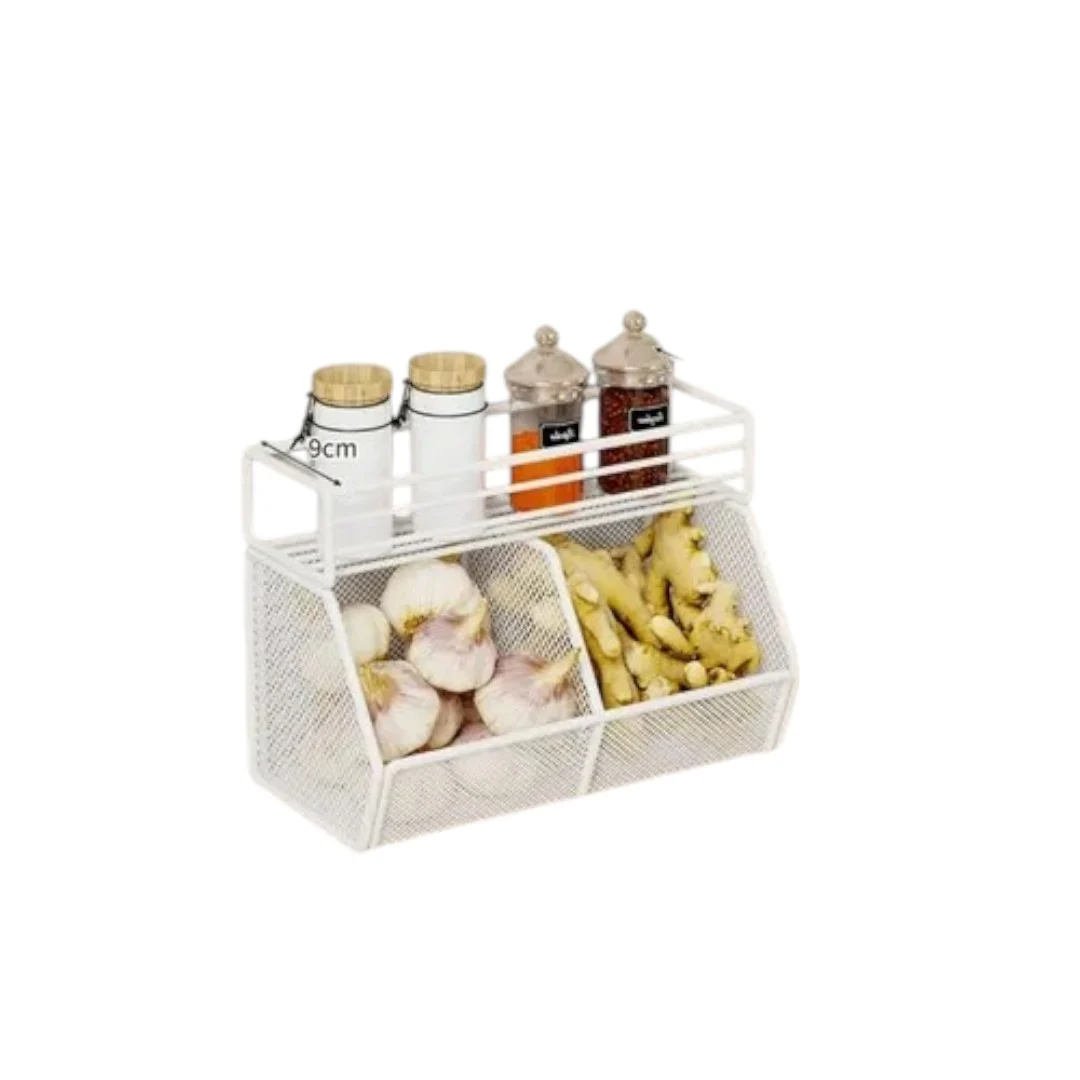 full_image-1-2025-06-17T171310-Photoroom.webp ORGANIZADOR PRACTICO DE COCINA 2 REJILLAS COLOR BLANCO - Imagen 1