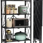 ESTANTE ORGANIZADOR PLEGABLE METALICO MULTIUSO 4 NIVELES