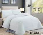 COBERTOR DE INVIERNO PLUSH LISO 2 PLAZAS COLOR BLANCO - Imagen 2