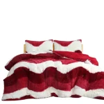 COBERTOR DE INVIERNO PELUDO CON DISEÑO 2 PLAZAS