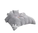 COBERTOR CON CHIPORRO DE CONEJO MEIPULIS 2 PLAZAS COLOR GRIS