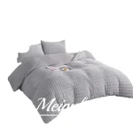 COBERTOR CON CHIPORRO DE CONEJO MEIPULIS 2 PLAZAS COLOR GRIS