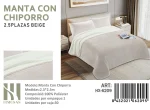 Mantas Frazadas Con Chiporro King Color Beige