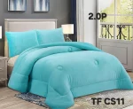 COBERTOR DE INVIERNO PLUSH LISO 2 PLAZAS COLOR CELESTE - Imagen 2