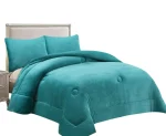 COBERTOR DE INVIERNO PLUSH LISO PLAZA Y MEDIA COLOR CALIPSO