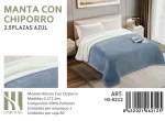 Mantas Frazadas Con Chiporro King Color Azul