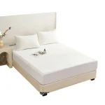 CUBRECOCLCHON PLUSH IMPERMEABLE 1.5 COLOR BLANCO