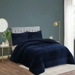 COBERTOR CON CHIPORRO GRUESO 2 PLAZAS COLOR AZUL - Imagen 2