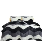 COBERTOR DE INVIERNO PELUDO CON DISEÑO 2 PLAZAS