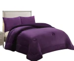 COBERTOR DE INVIERNO PLUSH LISO KING COLOR MORADO