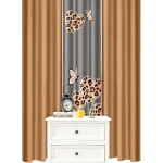 Pack De 3 paños de Cortinas con Diseño medidas 97X220CM