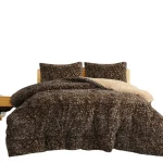 COBERTOR DE INVIERNO PELUDO CON DISEÑO 2 PLAZAS