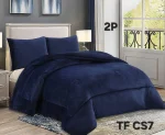 COBERTOR DE INVIERNO PLUSH LISO 2 PLAZAS COLOR AZUL - Imagen 2