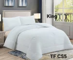 COBERTOR DE INVIERNO PLUSH LISO KING COLOR BLANCO - Imagen 2