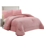 COBERTOR DE INVIERNO PLUSH LISO 2 PLAZAS COLOR ROSA