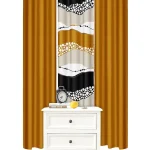 Pack De 3 paños de Cortinas con Diseño medidas 97X220CM