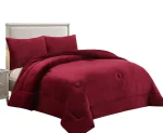 COBERTOR DE INVIERNO PLUSH LISO KING COLOR BURDEO