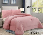 COBERTOR DE INVIERNO PLUSH LISO 2 PLAZAS COLOR ROSA - Imagen 2