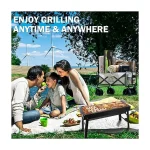 Parrilla De Carbon Portatil Plegable De Mesa Picnic Viajes - Imagen 2