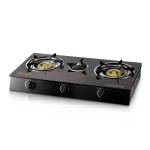 Cocinilla Encimera A Gas Vidrio Templado RAF 3 Platos R8052 - Imagen 2