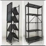 ESTANTE ORGANIZADOR PLEGABLE METALICO MULTIUSO 5 NIVELES - Imagen 2