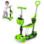 SCOOTER MONOPATIN 3 EN 1 AJUSTABLE VERDE