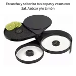 ESCARCHADOR DE BAR PARA VASOS Y COPAS 3 BANDEJAS GIRATORIAS - Imagen 3