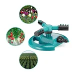 ASPERSOR RIEGO AUTOMATICO DE 3 BRAZOS 360? MANGUERA JARDIN - Imagen 4