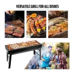 Parrilla De Carbon Portatil Plegable De Mesa Picnic Viajes - Imagen 4